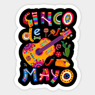 Cinco de Mayo, Fiesta Cinco de Mayo Sticker